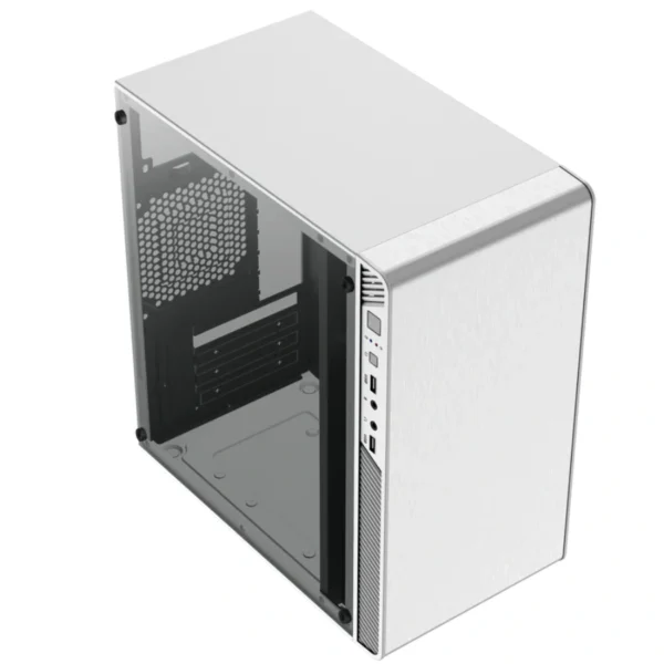 Gabinete ACTECK Performance II GI215W / Micro-ATX / Fuente Incluida 500W / Panel De Acrílico / No Incluye Ventiladores / USB 2.0 / Blanco - Image 2