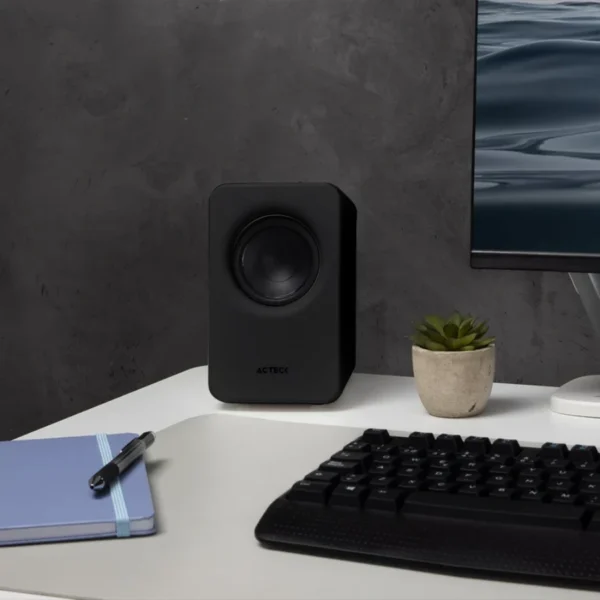 Bocinas ACTECK Dynamic Exact Mini BS475 / 10 W (5Wx2) / Inalámbricas / Bluetooth 5.0 / Aux / Estéreo 2.0 / 50 Hz - 18000 kHz / Color Negro - Image 2
