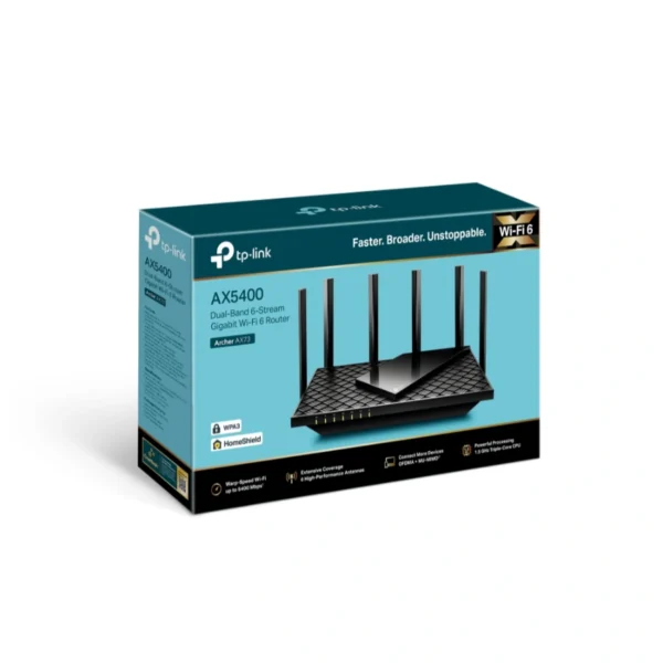 Router TP-LINK ARCHER AX73 / Ax5400 / Inalámbrico / 4804 Mbps / Doble Banda 2.4, 5 Ghz / 4 Puertos LAN / 6 Antenas / Negro - Image 4