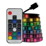 Tira Led Gamer BALAM RUSH Gaming RBG Strip SLX10 / 328 Modos Lumínicos RGB / Cobertura Sellada / Control Remoto / 80cm / IP65 / Adhesivo