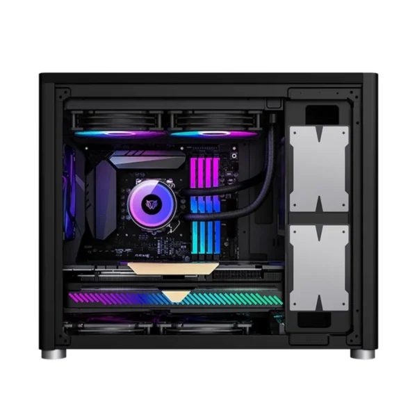 Gabinete Gamer Micro Torre Eris Jet GI985 / Micro ATX / Cristal Templado / USB 3.0, USB Tipo-C / Color Negro - Image 8