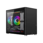 Gabinete Gamer Micro Torre Eris Jet GI985 / Micro ATX / Cristal Templado / USB 3.0, USB Tipo-C / Color Negro