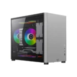 Gabinete Gamer BALAM RUSH Eris Special GI985 / Micro-ATX / Cristal Templado / Ventiladores No Incluidos / USB 3.0, USB-C / Gris