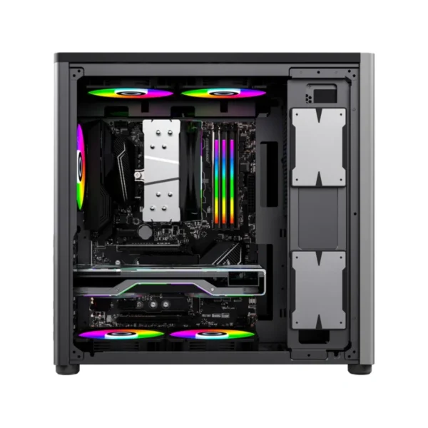 Gabinete Gamer BALAM RUSH ERIS SPECIAL GM985 / ATX / Cristal Templado / No Incluye Ventiladores / USB 3.0, USB-C / Gris - Image 4