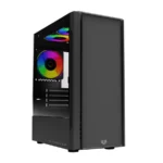 Gabinete Gamer BALAM RUSH NYX GI730 / Mini Torre / MICRO ATX - MINI ITX / Cristal Templado / 3 Ventiladores RGB Incluidos / USB 3.0, USB 2.0 / Color Negro