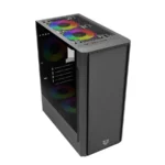 Gabinete Gamer BALAM RUSH NYX GI730 / Mini Torre / MICRO ATX - MINI ITX / Cristal Templado / 3 Ventiladores RGB Incluidos / USB 3.0, USB 2.0 / Color Negro - Image 2