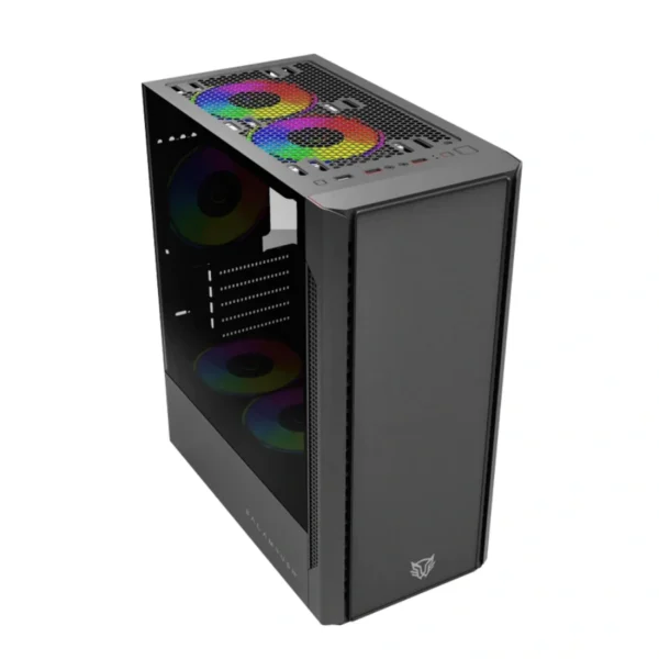 Gabinete Gamer BALAM RUSH NYX GI730 / Mini Torre / MICRO ATX - MINI ITX / Cristal Templado / 3 Ventiladores RGB Incluidos / USB 3.0, USB 2.0 / Color Negro - Image 2