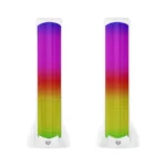 Bocinas Gamer BALAM RUSH GLIMM TOWER BG575 / Inalámbrico / Bluetooth / 10W + 2.0 CH / Iluminación RGB + 2.0 Canales / Color Blanco - Image 2