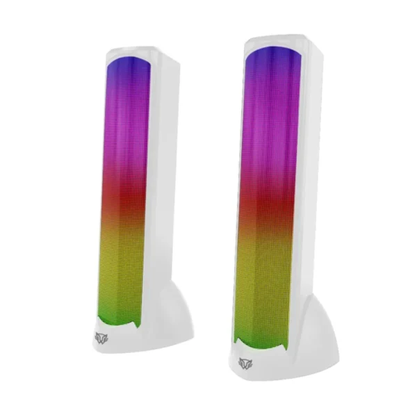 Bocinas Gamer BALAM RUSH GLIMM TOWER BG575 / Inalámbrico / Bluetooth / 10W + 2.0 CH / Iluminación RGB + 2.0 Canales / Color Blanco - Image 1