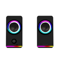 Bocinas Gamer BALAM RUSH Glimm Style BG565 / 10 W / Alámbrica / USB / Bluetooth, 3.5 Mm / Conexión BT – AUX / Sonido Estéreo / Iluminación LED / 65 Hz – 16 Khz / Color Negro