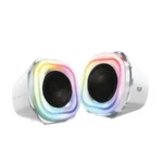 Bocinas Gamer BALAM RUSH GLIMM QUAD BG555 / Alámbricas, Inalámbricas / Bluetooth, 3.5 MM, USB / Sonido Estéreo / 10W / Iluminación LED / Blanco