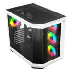 Gabinete Gamer BALAM RUSH Tank Master 9600TB / ATX / Cristal Templado / 4 Ventiladores ARGB Incluidos / USB-C, USB 2.0, 3.0 / Blanco-Negro - Image 2