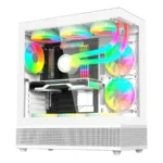 Gabinete Gamer BALAM RUSH Tank Super 9200TB / ATX / Cristal Templado / 3 Ventiladores ARGB Incluidos / USB-C, USB 2.0, 3.0 / Blanco