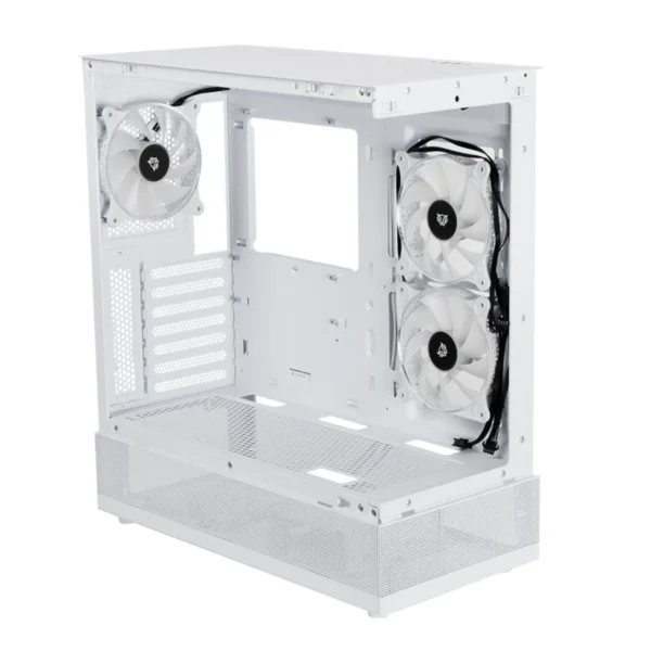 Gabinete Gamer BALAM RUSH Tank Super 9200TB / ATX / Cristal Templado / 3 Ventiladores ARGB Incluidos / USB-C, USB 2.0, 3.0 / Blanco - Image 5