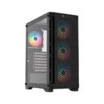 Gabinete Gamer BALAM RUSH Carbono Twin Mate 5000 / ATX / Cristal Templado / 4 Ventiladores ARGB Incluidos / USB-C, USB 2.0, 3.0 / Negro