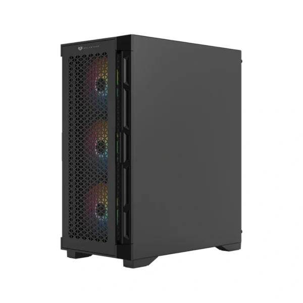 Gabinete Gamer BALAM RUSH Carbono Twin Mate 5000 / ATX / Cristal Templado / 4 Ventiladores ARGB Incluidos / USB-C, USB 2.0, 3.0 / Negro - Image 5