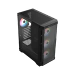 Gabinete Gamer BALAM RUSH Carbono Twin Mate 5000 / ATX / Cristal Templado / 4 Ventiladores ARGB Incluidos / USB-C, USB 2.0, 3.0 / Negro - Image 4