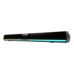 Bocina VORAGO BSP-450 / Inalámbrica, Alámbrica / Bluetooth, 3.5MM, USB, Micro SD / Radio FM / 10W (2x5W) / Recargable / Iluminación RGB / Negro - Image 3