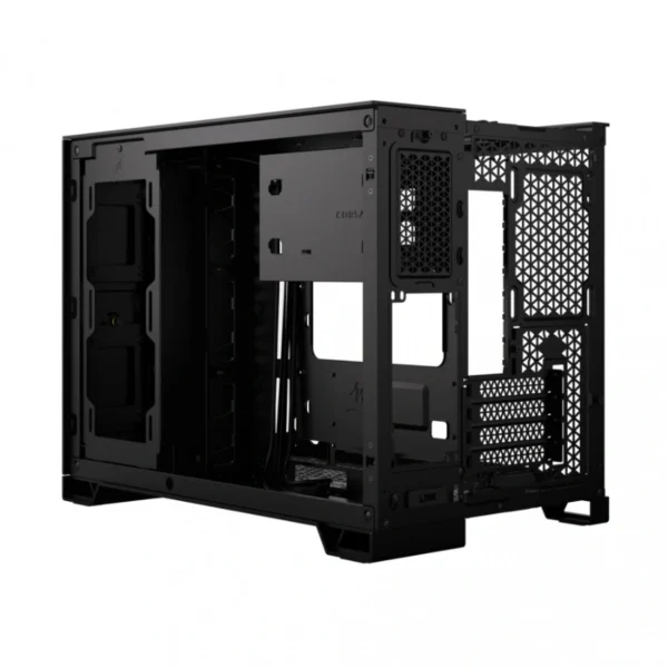 Gabinete Gamer CORSAIR 2500D AIRFLOW / Micro-ATX / Cristal Templado / No Incluye Ventiladores / USB 3.2, USB-C / Negro - Image 4
