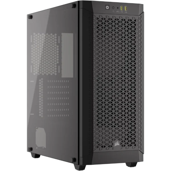 Gabinete CORSAIR 480T AIRFLOW / Media Torre / ATX / Panel Lateral De Cristal Templado / No Incluye Ventiladores / USB 3.2, 3.5MM / Negro - Image 1