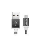 Cable Micro USB ADATA / USB a Micro-USB / 1 m / Trenzado Metálico / Color Negro