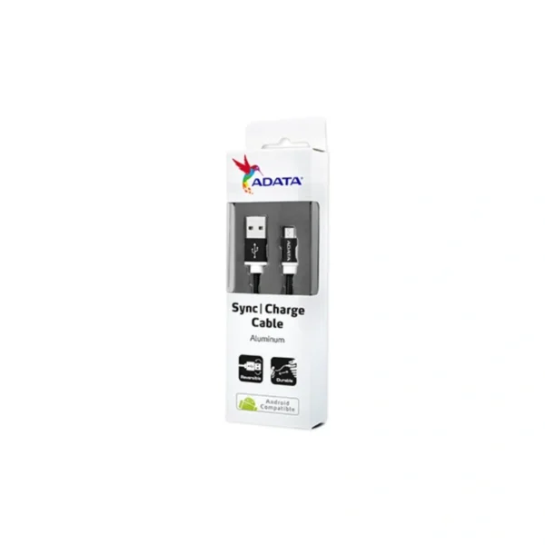 Cable Micro USB ADATA / USB a Micro-USB / 1 m / Trenzado Metálico / Color Negro - Image 6