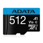 Memoria Micro SD ADATA / 512gb / Clase 10 / A1 / 100-25mbps / Negro