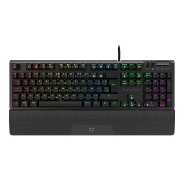 Teclado Gamer BALAM RUSH DOMINATE EXPERT GK979 RGB / Mecánico / Alámbrico / USB 3.0 - Tipo C / Cable 1.8 M Trenzado / Anti-Ghosting / Switch Rojo Outemu / Español / Negro - Image 1
