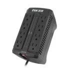 Regulador De Voltaje FORZA FVR-901M / 450w / 900va / 120v / 8 Contactos / Con Indicador Led / Negro - Image 2