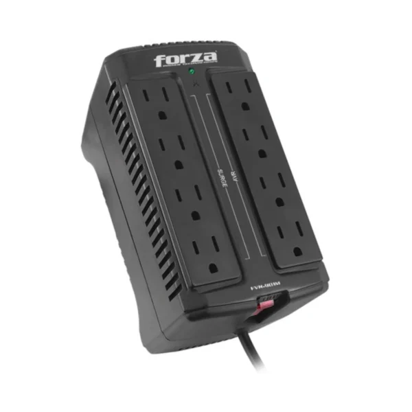 Regulador De Voltaje FORZA FVR-901M / 450w / 900va / 120v / 8 Contactos / Con Indicador Led / Negro - Image 4