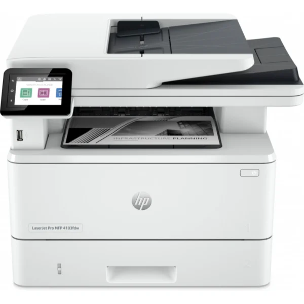 Impresora Multifuncional HP LASERJET PRO MFP 4103FDW / Laser / Inalámbrico / Hasta 40 Ppm / Wifi / USB / Copia, Imprime, Escanea / Color Negro - Image 1
