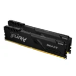 Kit De Memoria RAM KINGSTON FURY Beast / 16GB (2x8GB) / DDR4 3200MHz / CL16 / 1.35V / XMP / Negro