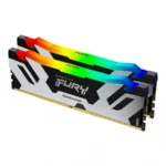 Kit De Memoria RAM KINGSTON FURY RENEGADE KF580C38RSAK2-32 RGB / 32GB (2x16GB) / DDR5 8000MHz / CL38 / 1.45V / XMP / Plata-Negro - Image 2
