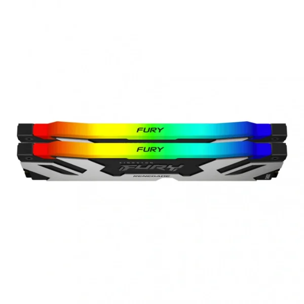 Kit De Memoria RAM KINGSTON FURY RENEGADE KF580C38RSAK2-32 RGB / 32GB (2x16GB) / DDR5 8000MHz / CL38 / 1.45V / XMP / Plata-Negro - Image 3