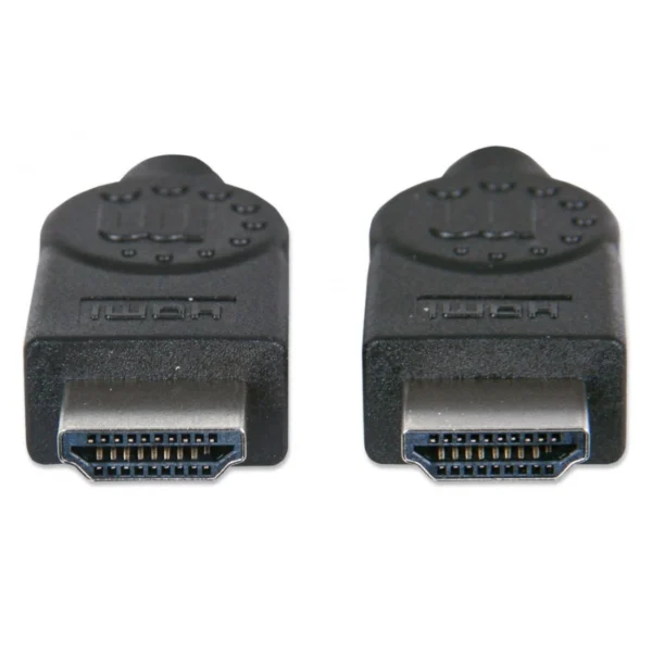Cable HDMI MANHATTAN 306126 / Alta Velocidad 4K a 30Hz / Macho A Macho / Blindado / 3 metros / Negro - Image 1