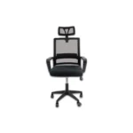 Silla Ejecutiva MODAMOB NOVA / Respaldo Y Cabecera De Malla / Reposabrazos / Soporte Lumbar / Soporta Hasta 120KG / Color Negro