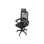 Silla Ejecutiva MODAMOB IRIS / Respaldo Y Cabecera De Malla / Pistón De Altura / Reposabrazos / Soporte Espalda / Negro - Image 2