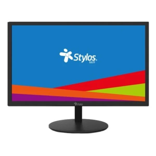Monitor STYLOS STPMOT1B / 18.5" / 1366 X 768 HD / 60Hz / Panel VA / 5MS / VGA, HDMI / Base VESA / Color Negro - Image 1