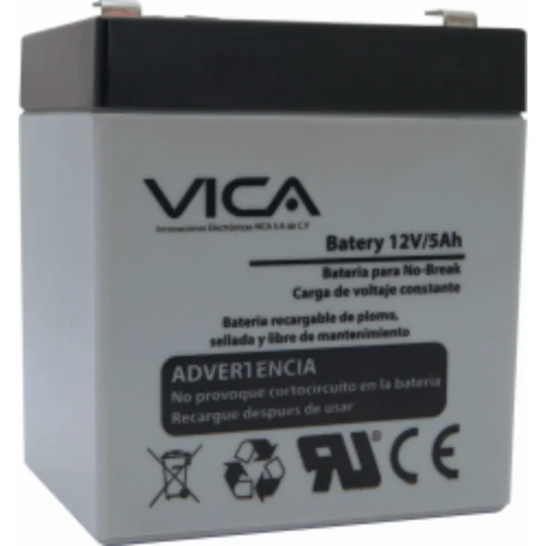 Batería VICA12-5A / Para No Break / De Reemplazo / 12 V / 5ah / Gris - Image 1