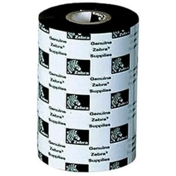 Cinta ZEBRA Ribbon / Con Cera / 5319 / 110mm x 74m / Núcleo de 12 mm / 12 Piezas / Color Negro - Image 1