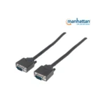 Cable Para Monitor MANHATTAN 371315 / VGA / Macho A Macho / HD / 1.8m / Blindado / Negro - Image 3