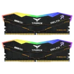 Kit De Memoria RAM TEAMGROUP T-FORCE DELTA TUF Gaming Alliance RGB / 32GB (2x16GB) / DDR5 6400MHz / CL40 / 1.35V / Negro