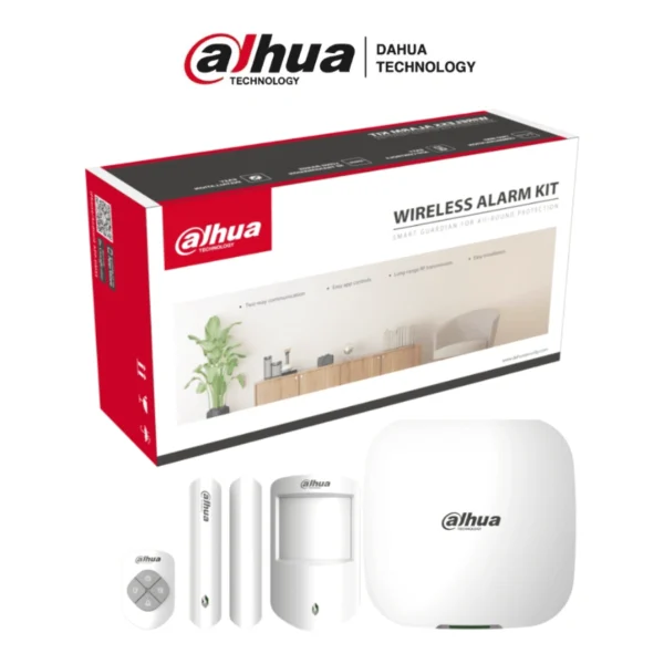 Kit De Alarma DAHUA DHI-ART-ARC3000H-03-FW2 / Inalámbrico Con Conexión 4G / WIFI / Ethernet / Monitoreo Por APP / Blanco - Image 1