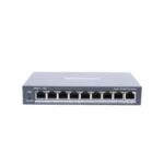 Switch HIKVISION DS3E1309PEI / 8 Puertos 10/100 MBPS PoE+ / 1 Puerto RJ45 de Red x Gigabit / Switching 5.6 Gbps / Tasa De Reenvió De Paquetes 4.17 Mbps / Color Gris