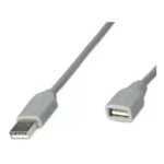 Cable USB De Extensión MANHATTAN / A Macho - A Hembra / 4,5 m / Hasta 12 Mbps / Gris - Image 2