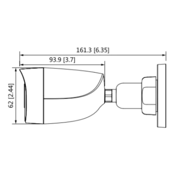 Cámara De Vigilancia DAHUA BULLET HAC-HFW1200RN-Z-2712-S6 1080p / 2Mp / Lente Motorizado De 2.7mm A 12mm / Super Adapt / IR De 80Mts / Metálica / IP67 / BLC / HLC / DWDR / Exterior / Blanco - Image 2