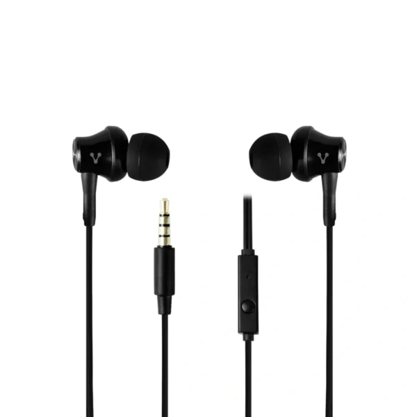 Audífonos VORAGO EP-104 / Con Micrófono / Alámbrico / 3.5mm / Manos Libres / Negro - Image 1