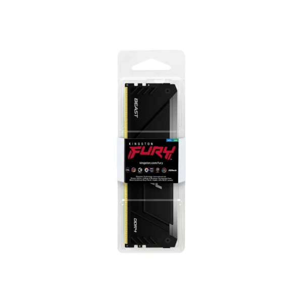 Memoria RAM KINGSTON FURY BEAST RGB / 16GB / DDR4 3600MHz / CL18 / 1.35V / XMP / Negro - Image 3