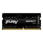 Memoria RAM KINGSTON FURY IMPACT / 16GB / DDR4 3200MHz / Para Laptop / CL20 / 1.2V / XMP / Negro