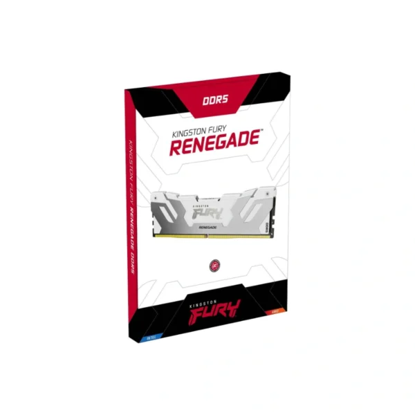 Memoria RAM KINGSTON FURY RENEGADE KF564C32RWA-16 RGB / 16GB / DDR5 6400MHz / CL32 / 1.4V / XMP / Blanco - Image 3